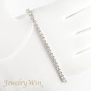 ダイヤモンドテニスブレスレット ストレート Pt900枠 Pt850(金具部分一部) 幅3.6mm 20cm トータル7.30ct カラー:F〜H クラリティ:VS-2〜SI-1 カット:VG ※ダイヤモンドのグレードは目安となります※