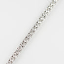 ダイヤモンドテニス ブレスレット ストレート Pt900枠/Pt850(金具部分一部) 幅約4.3mm 20cm トータル10.03ct カラー:H〜I クラリティ:VS-2〜SI-1 カット:VG ※ダイヤモンドのグレードは目安となります※