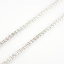 ダイヤモンドテニスネックレス ストレート Pt900枠 Pt850(金具部分一部) 幅4.1mm 50cm トータル20.06ct カラー:G〜H クラリティ:VS-2〜SI-2 カット:VG〜G ※ダイヤモンドのグレードは目安となります※