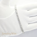 ダイヤモンドテニスブレスレット ストレート Pt900枠 Pt850(金具部分一部) 幅4.3mm 20.5cm トータル9.60ct ※ダイヤモンドのグレードは目安となります※