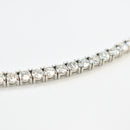 ダイヤモンドテニスブレスレット ストレート Pt900枠 Pt850(金具部分一部) 幅4.3mm 20.5cm トータル9.60ct ※ダイヤモンドのグレードは目安となります※