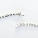 ダイヤモンドテニスブレスレット ストレート Pt900枠 Pt850(金具部分一部) 幅4.3mm 20.5cm トータル9.60ct ※ダイヤモンドのグレードは目安となります※