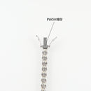 ダイヤモンドテニスブレスレット ストレート Pt900枠 Pt850(金具部分一部) 幅4.4mm 18cm トータル10.17ct カラー:F〜H クラリティ:VS-2〜SI-2 カット:VG〜G ※ダイヤモンドのグレードは目安となります※