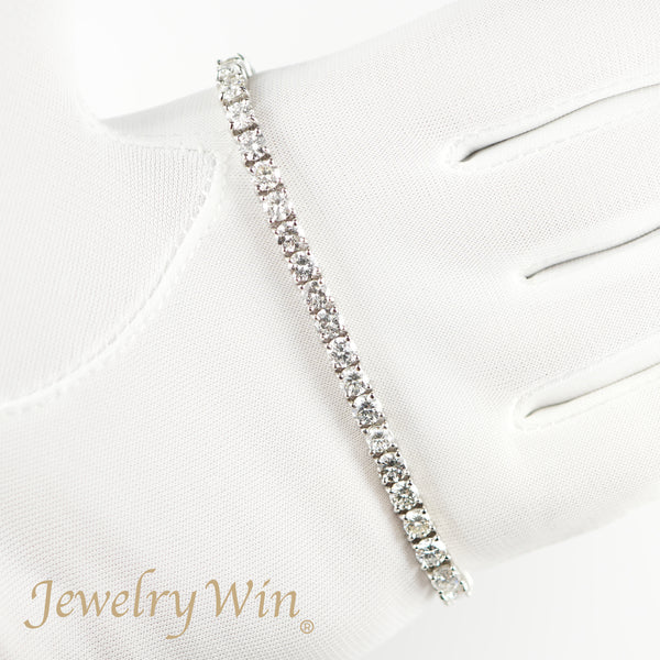 新品未使用☆天然ダイヤモンド☆1ctテニスブレスレットPT850/PT900 ダイヤモンドテニスブレスレット ストレート Pt900枠 Pt850(金具