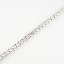 ダイヤモンドテニスブレスレット ストレート Pt900枠 Pt850(金具部分一部) 幅4.4mm 18cm トータル10.17ct カラー:F〜H クラリティ:VS-2〜SI-2 カット:VG〜G ※ダイヤモンドのグレードは目安となります※