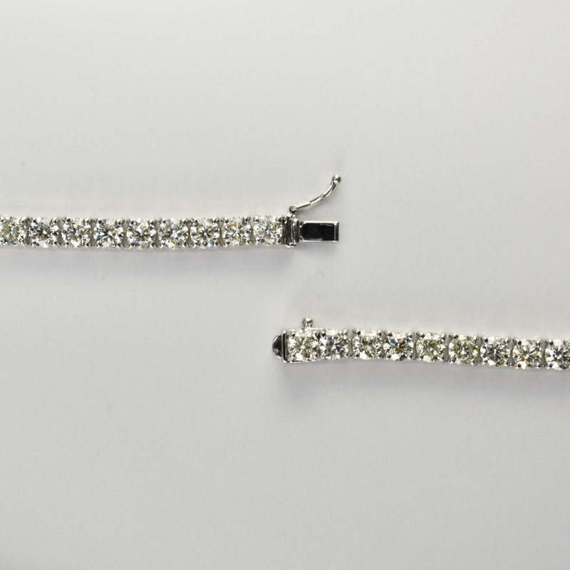 レアなストレートタイプ☆Pt850製ダイヤモンドテニスネックレス 計2ct 美品