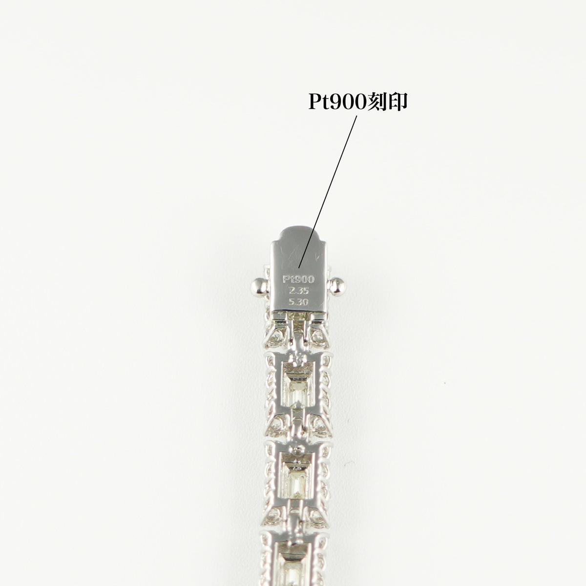 高級 天然 ダイヤモンド Pt900 Pt850 プラチナ ダイヤ ブレスレット ダイヤモンド付ブレスレット(全周) Pt900枠 Pt850(金具部分一部