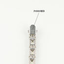 ダイヤモンド付ブレスレット(全周) Pt900枠 Pt850(金具部分一部) 幅5.8mm 19cm トータル7.65ct カラー:J〜K クラリティ:VS-1〜SI-1 ※ダイヤモンドのグレードは目安となります※