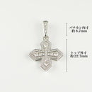 ペンダントトップ Pt900 ダイヤ付 (Type-CB-D)