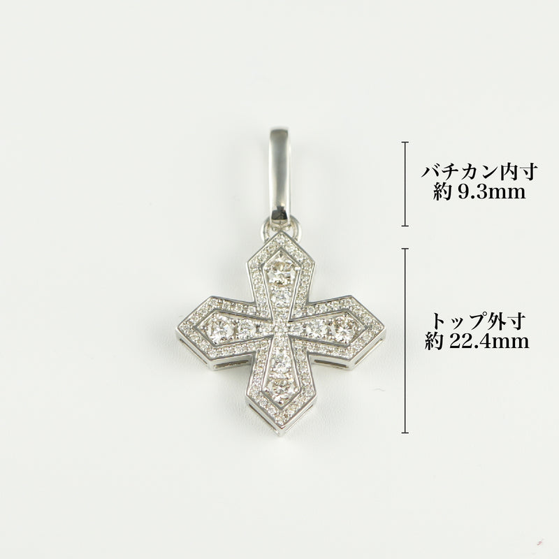 ペンダントトップ Pt900 ダイヤ付 (Type-CB)