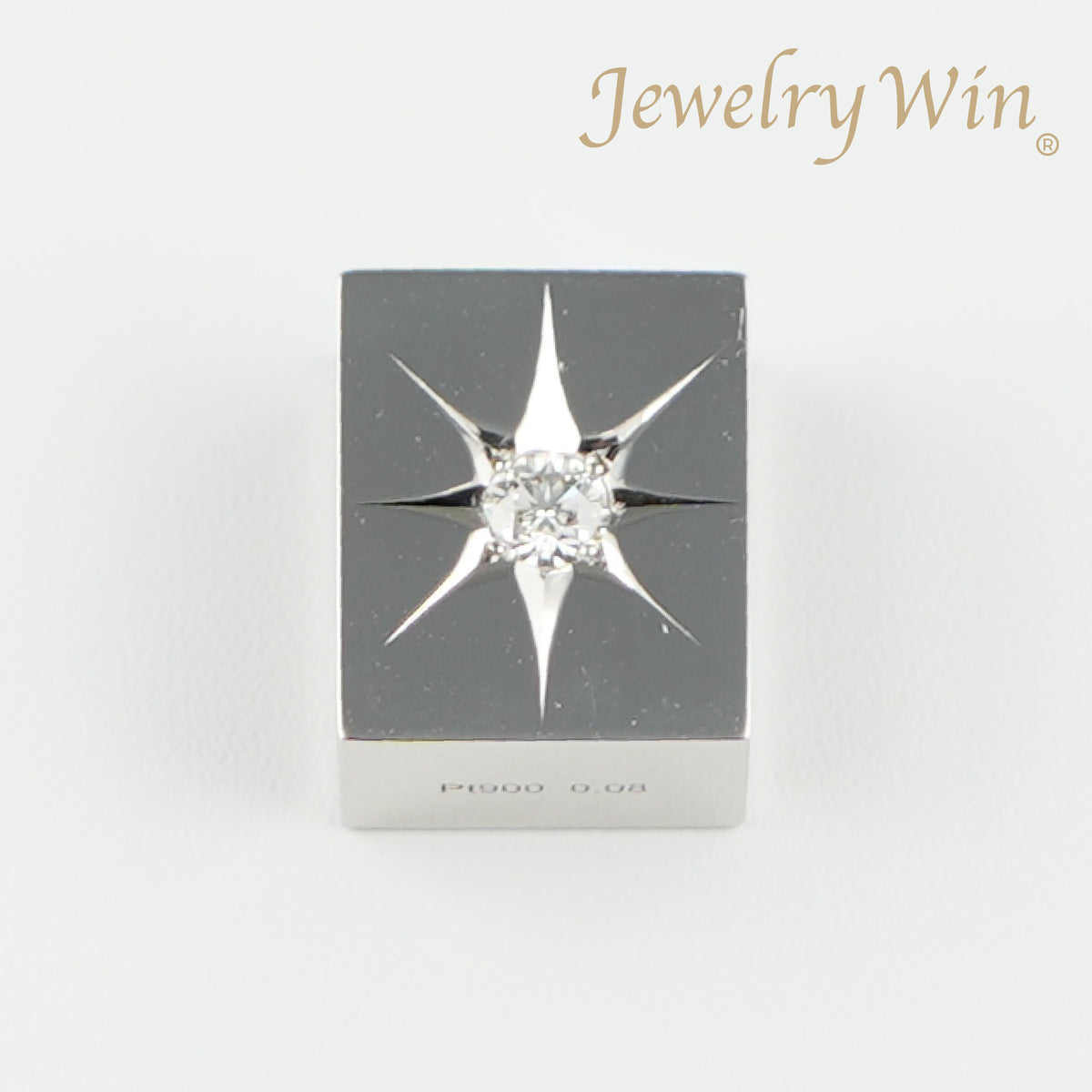 ペンダントトップ Pt900 ダイヤ付 (Type-CO-O) 中