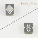 ペンダントトップ Pt900 ダイヤ付 (Type-DC) リバーシブルタイプ 2方向使用可能