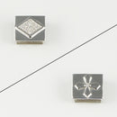 ペンダントトップ Pt900 ダイヤ付 (Type-DC) リバーシブルタイプ 2方向使用可能