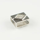 ペンダントトップ Pt900 ダイヤ付 (Type-DC) リバーシブルタイプ 2方向使用可能