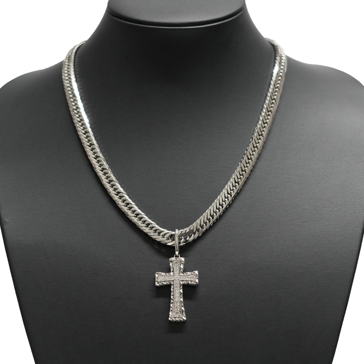 ペンダントトップ Pt900 ダイヤモンド付 (Type-NM-大)