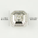 ペンダントトップ Pt900 ダイヤ付 (Type-OC) 背面バチカン