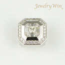 ペンダントトップ Pt900 ダイヤ付 (Type-OC) 背面バチカン