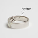 リング Pt900 ダイヤ付 (Type-SK)