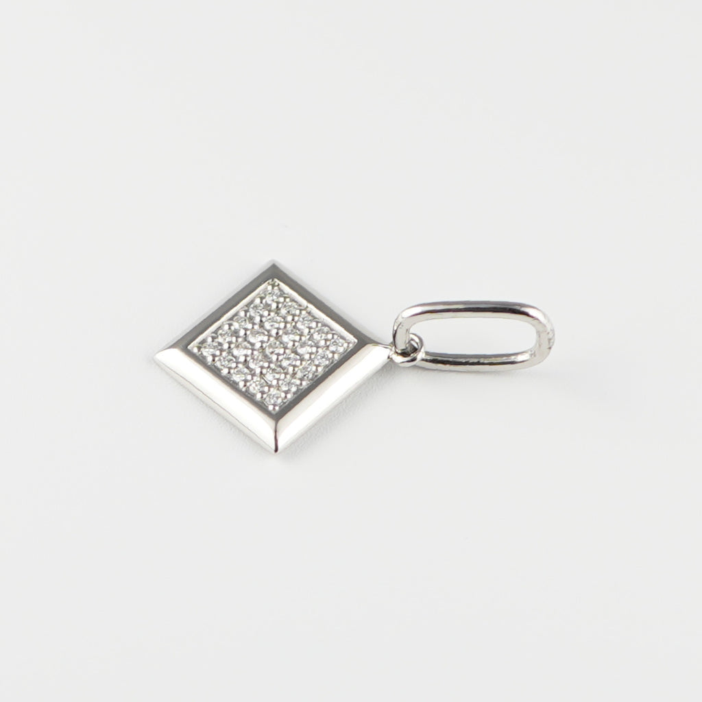 ペンダントトップ Pt900 ダイヤ付 (Type-SQ)