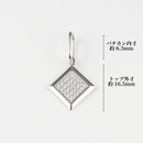 ペンダントトップ Pt900 ダイヤ付 (Type-SQ)