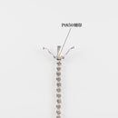 ダイヤモンドテニス ネックレス ストレート Pt900枠/Pt850(金具部分一部) 幅約3.1mm 45cm トータル10.00ct カラー:F〜H クラリティ:VS-2〜SI-2 カット:VG〜G ※ダイヤモンドのグレードは目安となります※