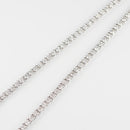 ダイヤモンドテニス ネックレス ストレート Pt900枠/Pt850(金具部分一部) 幅約3.1mm 45cm トータル10.00ct カラー:F〜H クラリティ:VS-2〜SI-2 カット:VG〜G ※ダイヤモンドのグレードは目安となります※