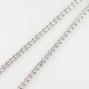 ダイヤモンドテニス ネックレス ストレート Pt900枠/Pt850(金具部分一部) 幅約3.8mm 50cm トータル20.03ct カラー:H〜J クラリティ:VS-1〜SI-1 カット:VG ※ダイヤモンドのグレードは目安となります※