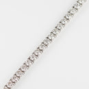 ダイヤモンドテニス ブレスレット ストレート Pt900枠/Pt850(金具部分一部) 幅約4.6mm 20cm トータル10.08ct カラー:G〜H クラリティ:VS-2〜SI-1 カット:VG ※ダイヤモンドのグレードは目安となります※
