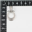 ペンダントトップ Pt950 ダイヤ付 (Type-KD) 中