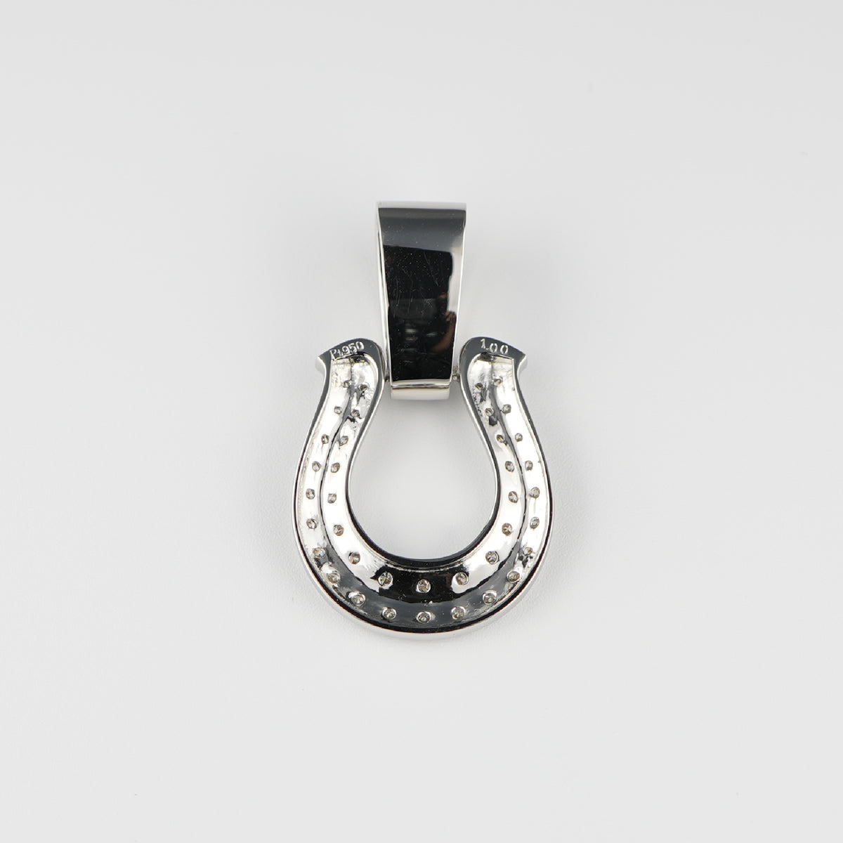 ペンダントトップ Pt950 ダイヤ付 (Type-KD) 中