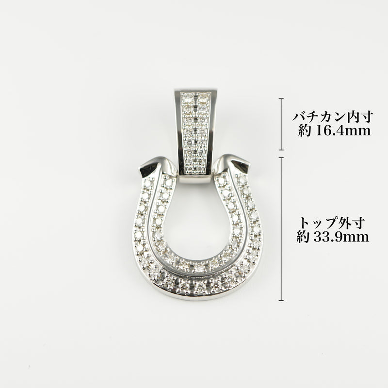 ペンダントトップ Pt950 ダイヤ付 (Type-KD) 大