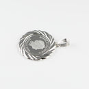 ペンダントトップ Pt999.5 ツバルホース コイン 1/10oz Pt900 枠付 (Type-FL) リバーシブルタイプ