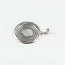 ペンダントトップ Pt999.5 ツバルホース コイン 1/10oz Pt900 枠付 (Type-GR) ※リバーシブルタイプ(エリザベス仕様)