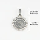 ペンダントトップ Pt999.5 ツバル ブルーホエール コイン 1/10oz Pt900 枠付 (Type-RM) ※ホエール表(チャールズ3世仕様)