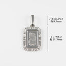 ペンダントトップ Pt999.5 フォルトゥナ インゴット 1g Pt900 枠付 (Type-RM)