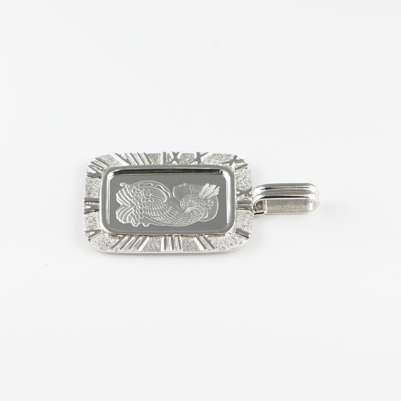 ペンダントトップ Pt999.5 フォルトゥナインゴット 5g Pt900 枠付 (Type-RM)