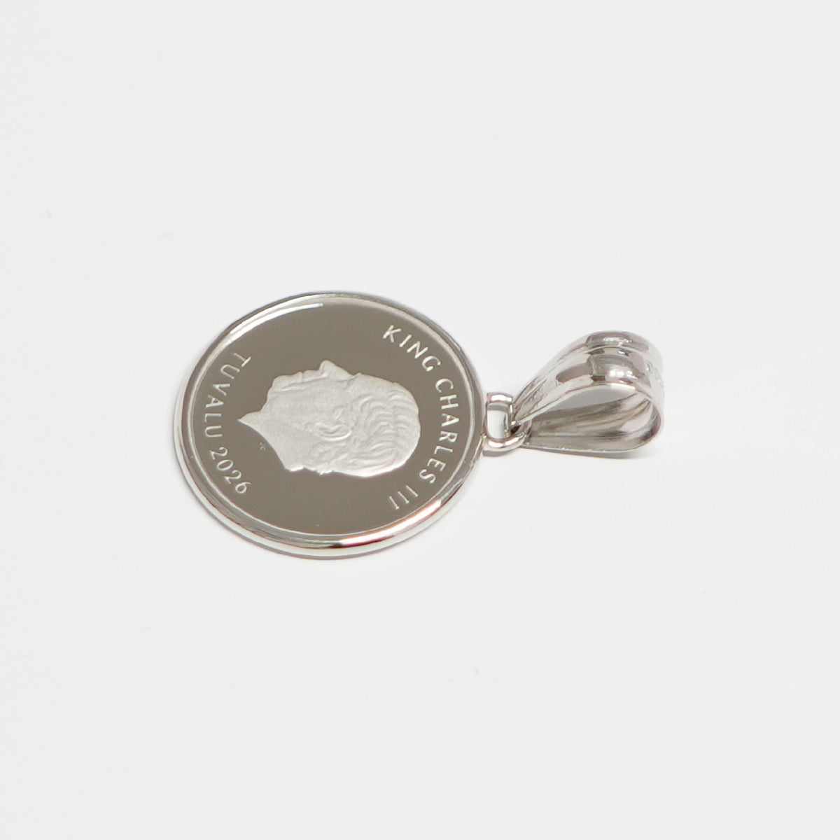 ペンダントトップ Pt999.5 ツバル ブルーホエール コイン 1/10oz Pt900