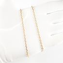 カット小豆チェーン ネックレス K18 幅2.4mm 0.82φ 45cm