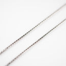ベネチアンチェーンネックレス Pt850 幅1.5mm 55cm(スライドアジャスター付) (1.6)
