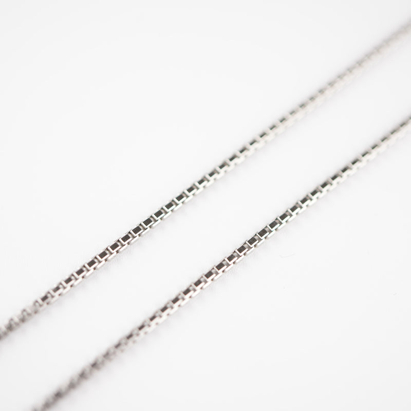 ベネチアンチェーンネックレス Pt850 幅1.6mm 45cm(スライドアジャスター付)