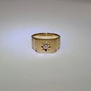 リング 印台 K18 0.25ct以上 サイド ダイヤ付