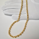 パイプロープ ネックレス K18 幅5mm 50cm