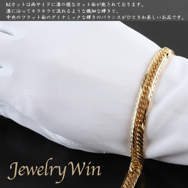 喜平 ブレスレット K18 トリプル Mカット 30g 20cm 造幣局検定マーク(ホールマーク)刻印入り