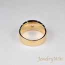 リング コンビ K18 Pt900 ダイヤ付 (Type-CM)