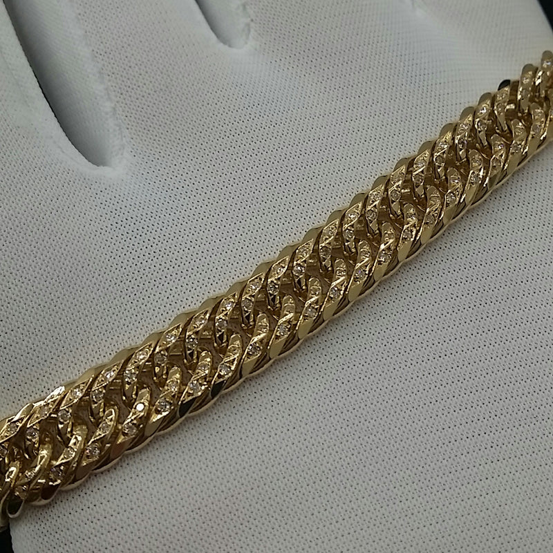【要お問い合わせ】喜平 ネックレス K18 Dトリプル(ダイヤ付) 4pc 8面 100g 60cm ベース (出来上がり重量約95g前後) 造幣局検定マーク(ホールマーク)刻印入り