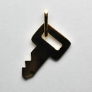 ペンダントトップ キー K18 ダイヤ付