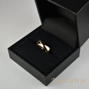 リング 甲丸リング K18 幅6.0mm 18号 ダイヤ付※他サイズは要お問い合わせ