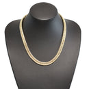 【要お問い合わせ】喜平 ネックレス K18 トリプル 12面 125g 52cm (出来上がり重量約119g前後) 造幣局検定マーク(ホールマーク)刻印入りベース アフターダイヤ留め加工(1コマ6pc留め)