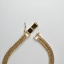 【要お問い合わせ】喜平 ブレスレット K18 トリプル 12面 30g 20cm (出来上がり重量約28g前後) 造幣局検定マーク(ホールマーク)刻印入りベース アフターダイヤ留め加工(1コマ6pc留め)