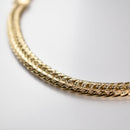 【要お問い合わせ】喜平 ブレスレット K18 トリプル 12面 30g 20cm (出来上がり重量約28g前後) 造幣局検定マーク(ホールマーク)刻印入りベース アフターダイヤ留め加工(1コマ6pc留め)